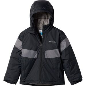 Columbia Kids Black and Gray Snow Ski Jacket Lightning Lift III Jacket XS 6/7